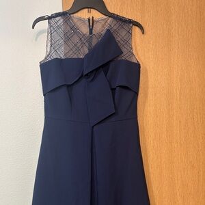 JS Collections Navy Strapless Dress